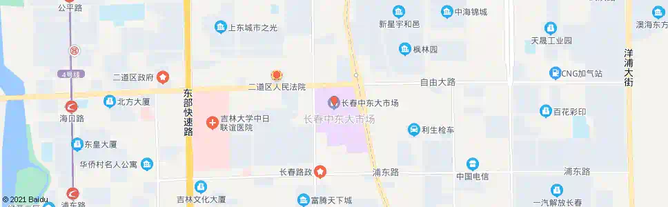 长春中东大市场_公交站地图_长春公交_妙搜公交查询2025