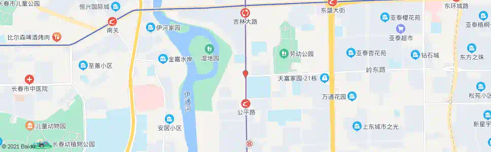 长春临河街(岭东路)_公交站地图_长春公交_妙搜公交查询2025