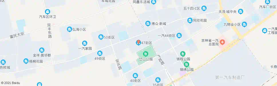 长春飞跃路(47街区)_公交站地图_长春公交_妙搜公交查询2025