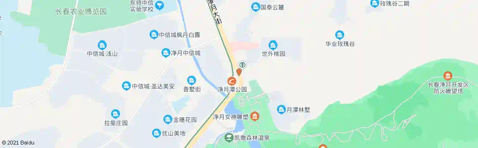 长春净月正门_公交站地图_长春公交_妙搜公交查询2025