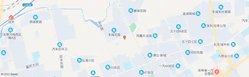 长春车城花园正门_公交站地图_长春公交_妙搜公交查询2025