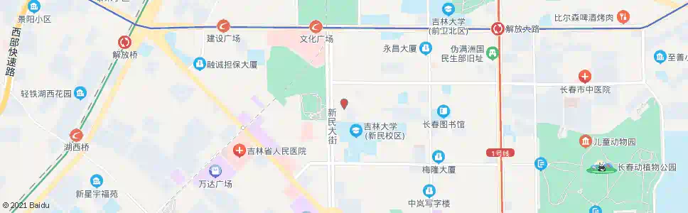 长春新民大街_公交站地图_长春公交_妙搜公交查询2025