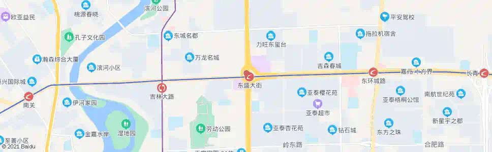 长春吉林大路(东盛路)_公交站地图_长春公交_妙搜公交查询2025