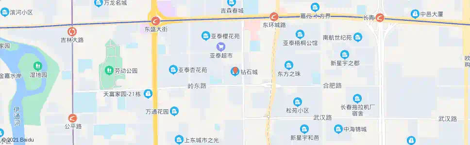 长春钻石城乐群街_公交站地图_长春公交_妙搜公交查询2025
