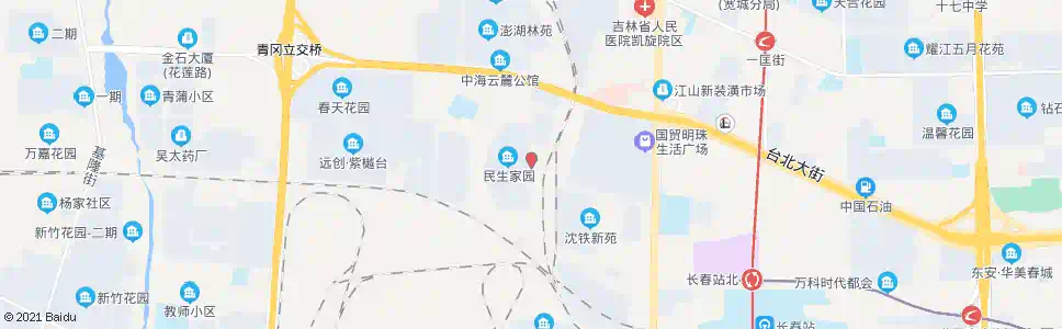 长春民生家园_公交站地图_长春公交_妙搜公交查询2025