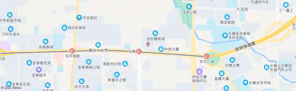 长春航空家园_公交站地图_长春公交_妙搜公交查询2025