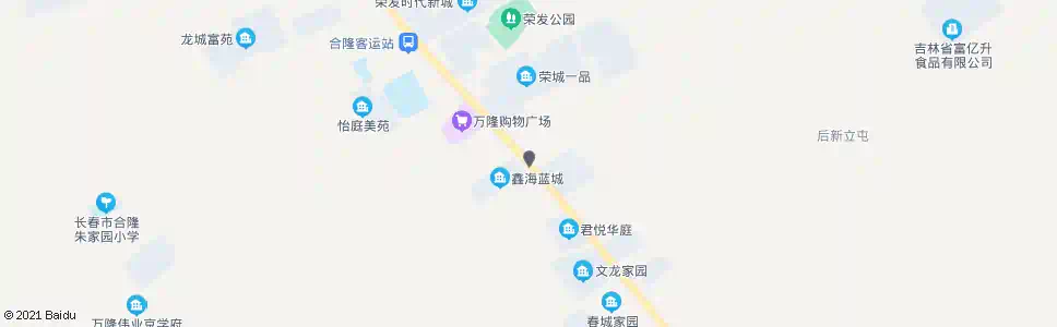 长春鑫海蓝城_公交站地图_长春公交_妙搜公交查询2025