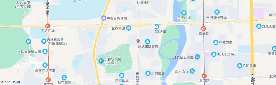 长春鸿城国际西门_公交站地图_长春公交_妙搜公交查询2025