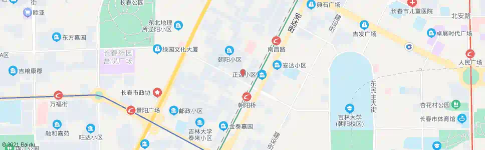 长春翔运街_公交站地图_长春公交_妙搜公交查询2025