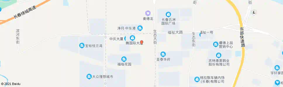 长春福临花园_公交站地图_长春公交_妙搜公交查询2025