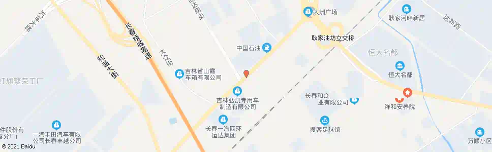 长春凯达南街_公交站地图_长春公交_妙搜公交查询2025