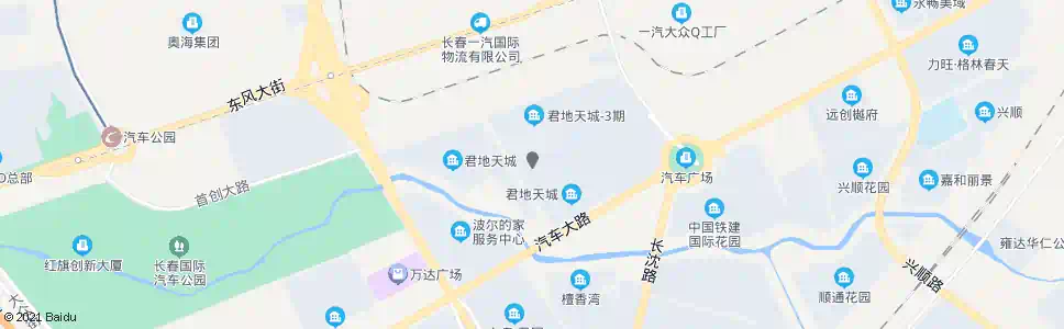 长春十六峰君地天城_公交站地图_长春公交_妙搜公交查询2025