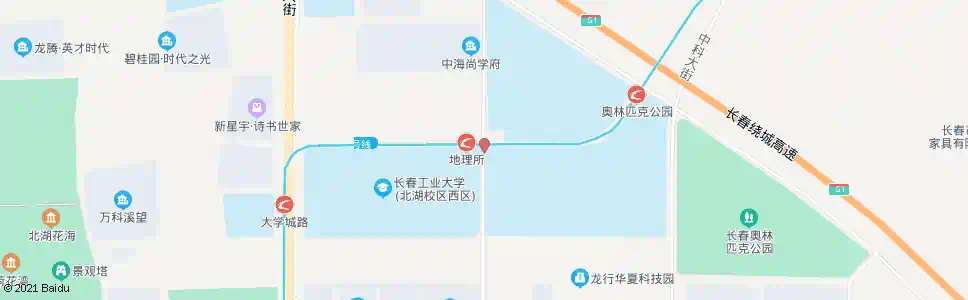 长春地理路_公交站地图_长春公交_妙搜公交查询2025