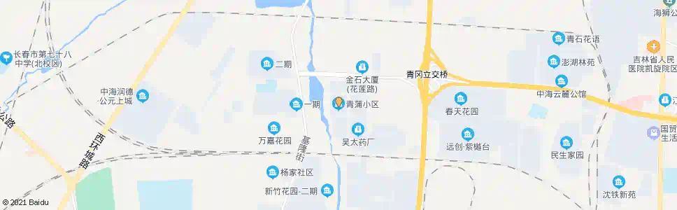 长春青浦小区_公交站地图_长春公交_妙搜公交查询2025