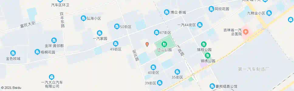 长春一汽四十八街区_公交站地图_长春公交_妙搜公交查询2025
