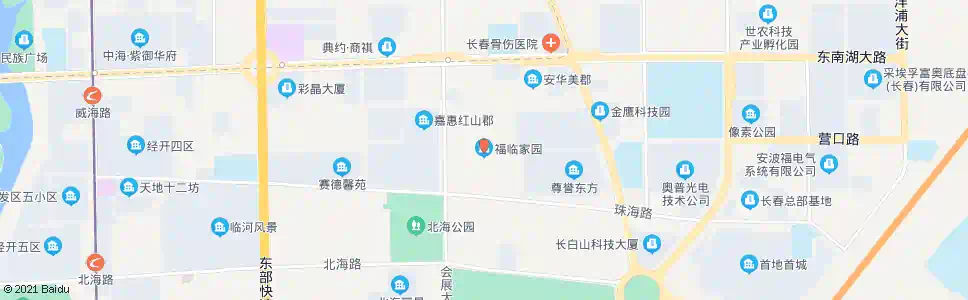长春福祉家园_公交站地图_长春公交_妙搜公交查询2025