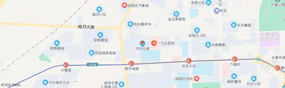 长春丰和日丽_公交站地图_长春公交_妙搜公交查询2025