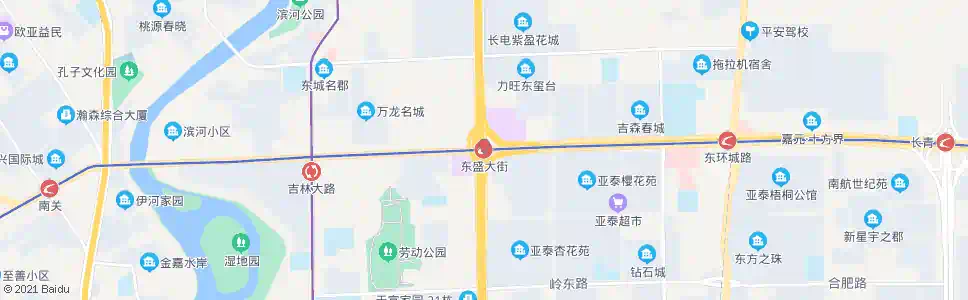 长春东盛大街_公交站地图_长春公交_妙搜公交查询2025