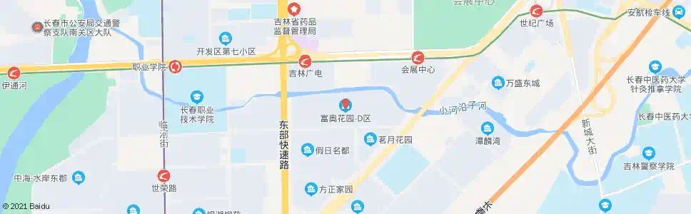 长春富奥花园D区_公交站地图_长春公交_妙搜公交查询2025