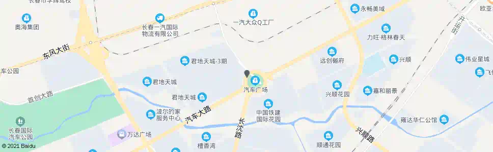长春汽车广场(兴安路口)_公交站地图_长春公交_妙搜公交查询2025