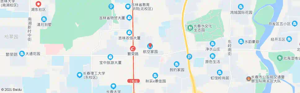 长春航空家园(繁荣路)_公交站地图_长春公交_妙搜公交查询2025