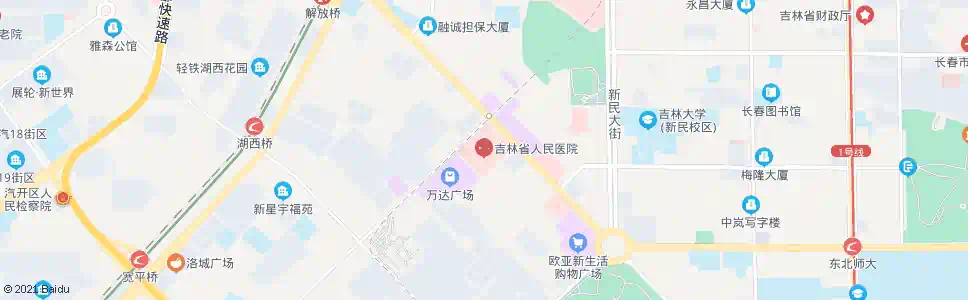 长春红旗街(省医院)_公交站地图_长春公交_妙搜公交查询2025