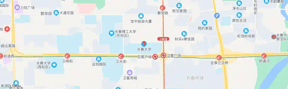 长春理工大学(超越大街)_公交站地图_长春公交_妙搜公交查询2025