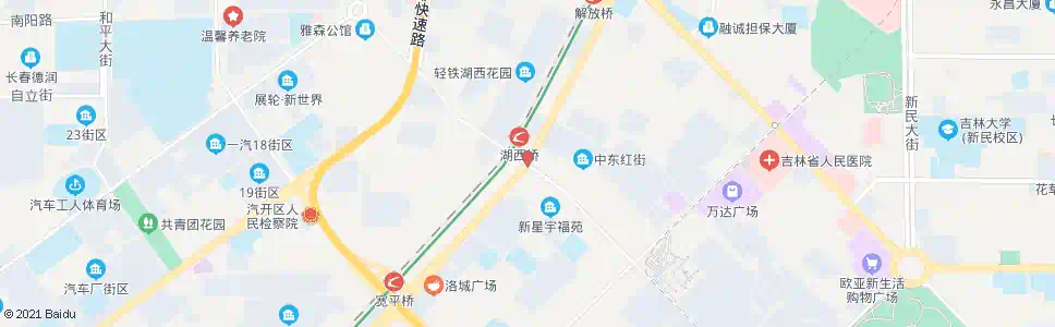 长春湖西路(开运街)_公交站地图_长春公交_妙搜公交查询2025