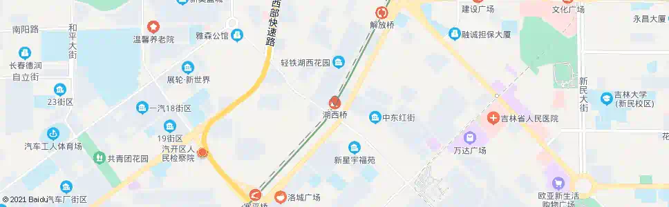 长春湖西桥站_公交站地图_长春公交_妙搜公交查询2025