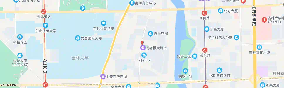长春鑫鹏花园_公交站地图_长春公交_妙搜公交查询2025