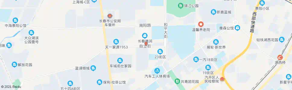 长春自立街_公交站地图_长春公交_妙搜公交查询2025