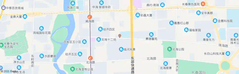 长春珠海路_公交站地图_长春公交_妙搜公交查询2025