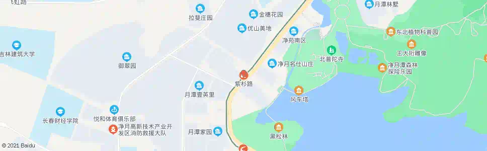 长春紫杉路_公交站地图_长春公交_妙搜公交查询2025