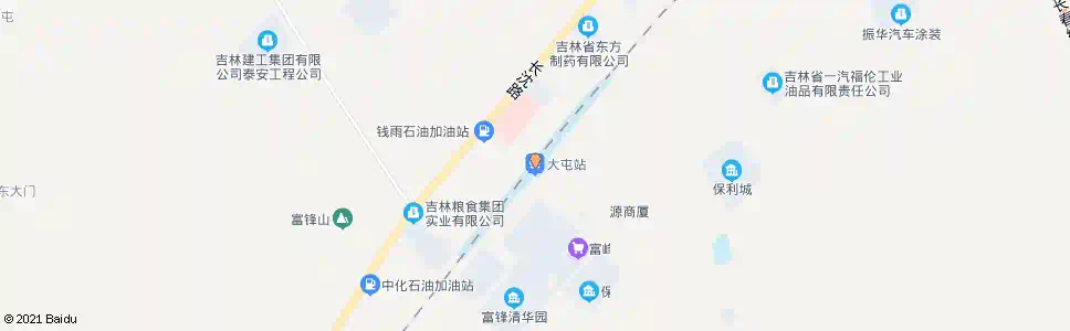 长春朱大屯_公交站地图_长春公交_妙搜公交查询2025