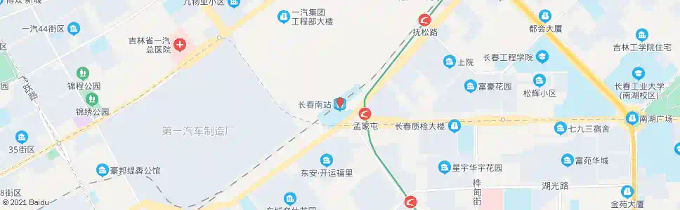 长春南城中街_公交站地图_长春公交_妙搜公交查询2025