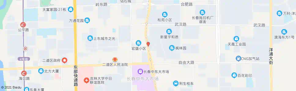 长春经纬路(东环城路)_公交站地图_长春公交_妙搜公交查询2025