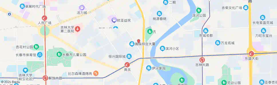 长春二道街(东)_公交站地图_长春公交_妙搜公交查询2025