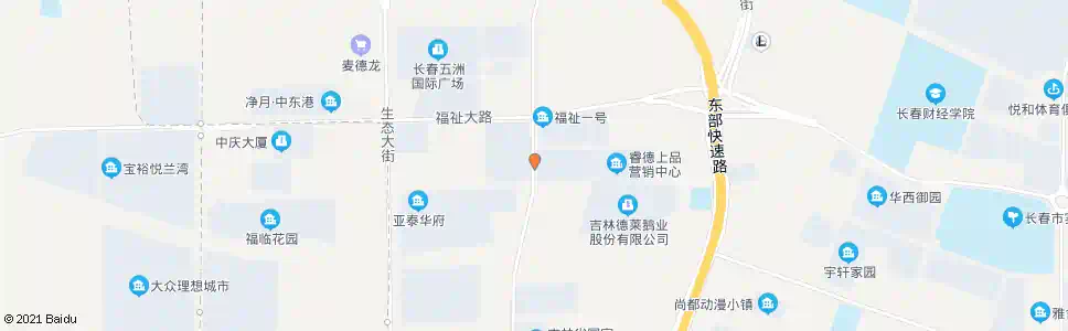长春生态东街_公交站地图_长春公交_妙搜公交查询2025