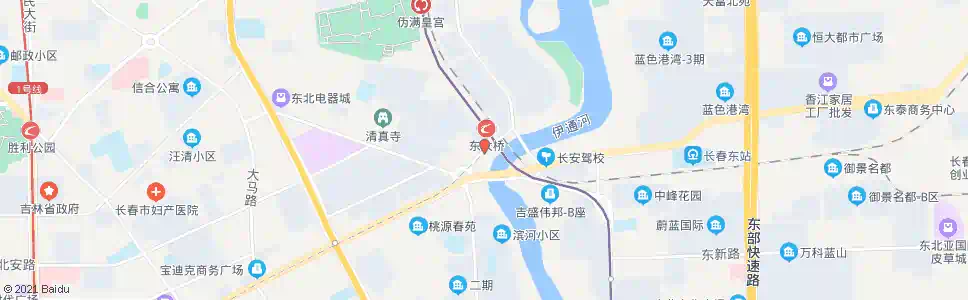 长春东大街_公交站地图_长春公交_妙搜公交查询2025