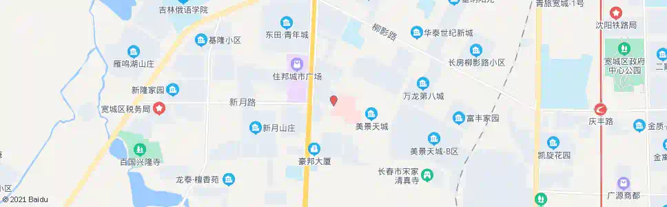 长春新月东路_公交站地图_长春公交_妙搜公交查询2025