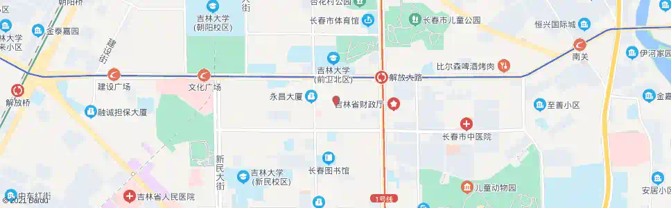 长春吉大北校_公交站地图_长春公交_妙搜公交查询2025