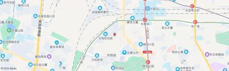 长春花园小区_公交站地图_长春公交_妙搜公交查询2025