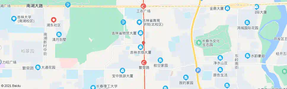 长春繁荣路人民大街_公交站地图_长春公交_妙搜公交查询2025