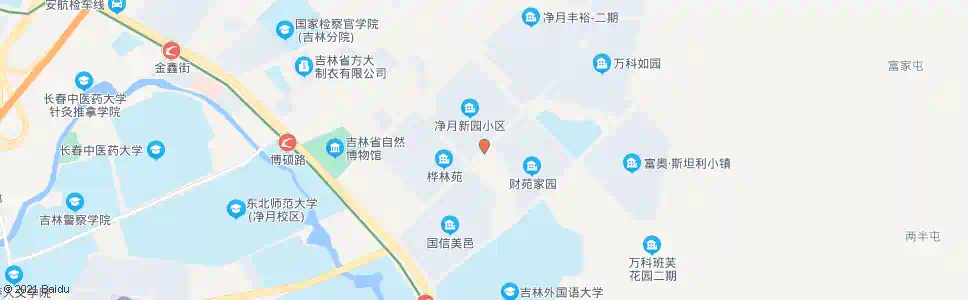 长春金屏街_公交站地图_长春公交_妙搜公交查询2025