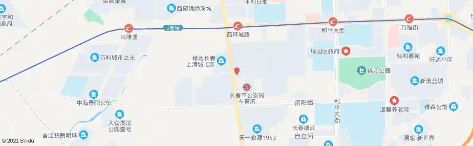 长春华港机动车市场_公交站地图_长春公交_妙搜公交查询2025