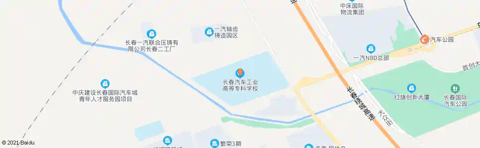 长春汽车高专_公交站地图_长春公交_妙搜公交查询2025