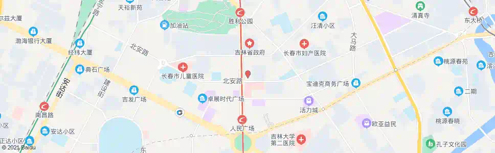 长春北安路_公交站地图_长春公交_妙搜公交查询2025