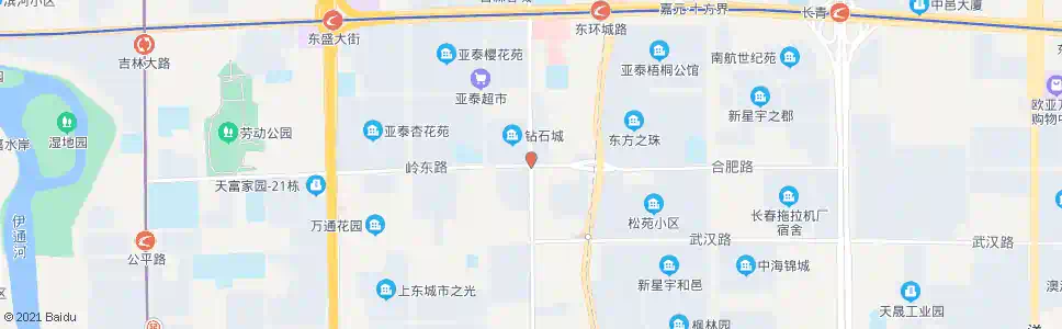 长春岭东路(乐群街)_公交站地图_长春公交_妙搜公交查询2025