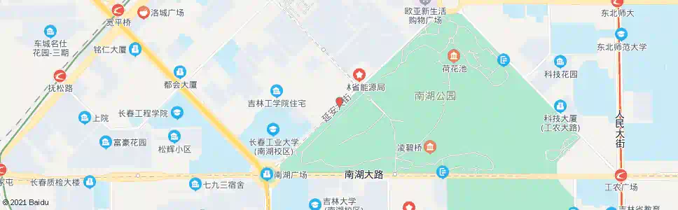 长春延安大街_公交站地图_长春公交_妙搜公交查询2025