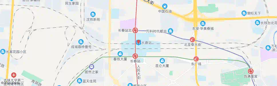 长春客车厂医院_公交站地图_长春公交_妙搜公交查询2025